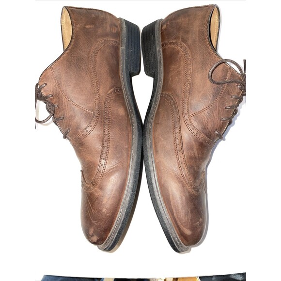 Johnston & Murphy XC4 Sheepskin Wingtip Oxfords Mens Size 13 M Brown Leather main image 9